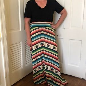 Beautiful serape maxi skirt from Double D at Pinto Ranch